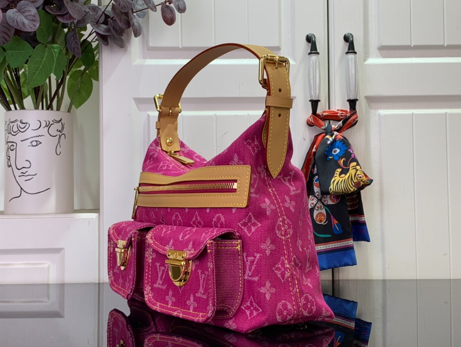 루이비통 빈티지 데님 백 M44464 301019cm 자홍색4.jpg