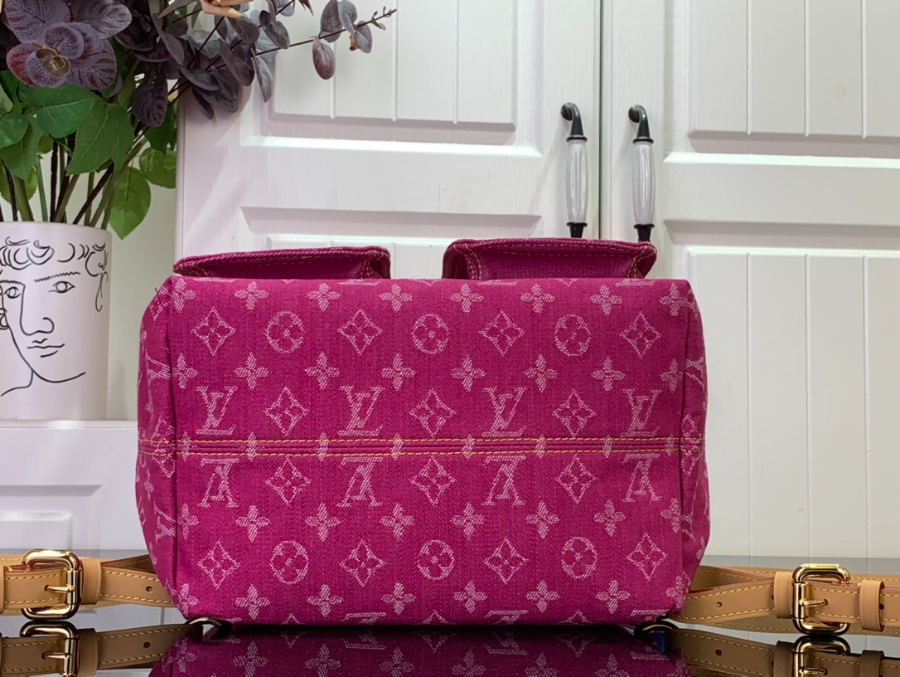 루이비통 빈티지 데님 백팩 M44460 283817cm 자홍색5.jpg